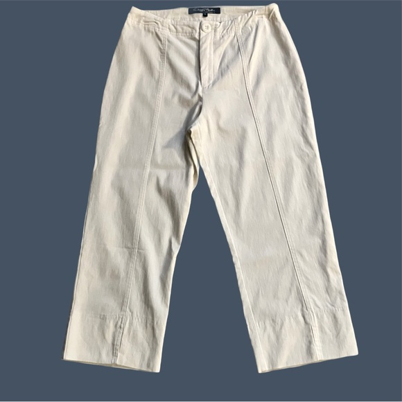 Cheryl Nash Windridge Dressy Capris, Sz. 6, White - Picture 1 of 8